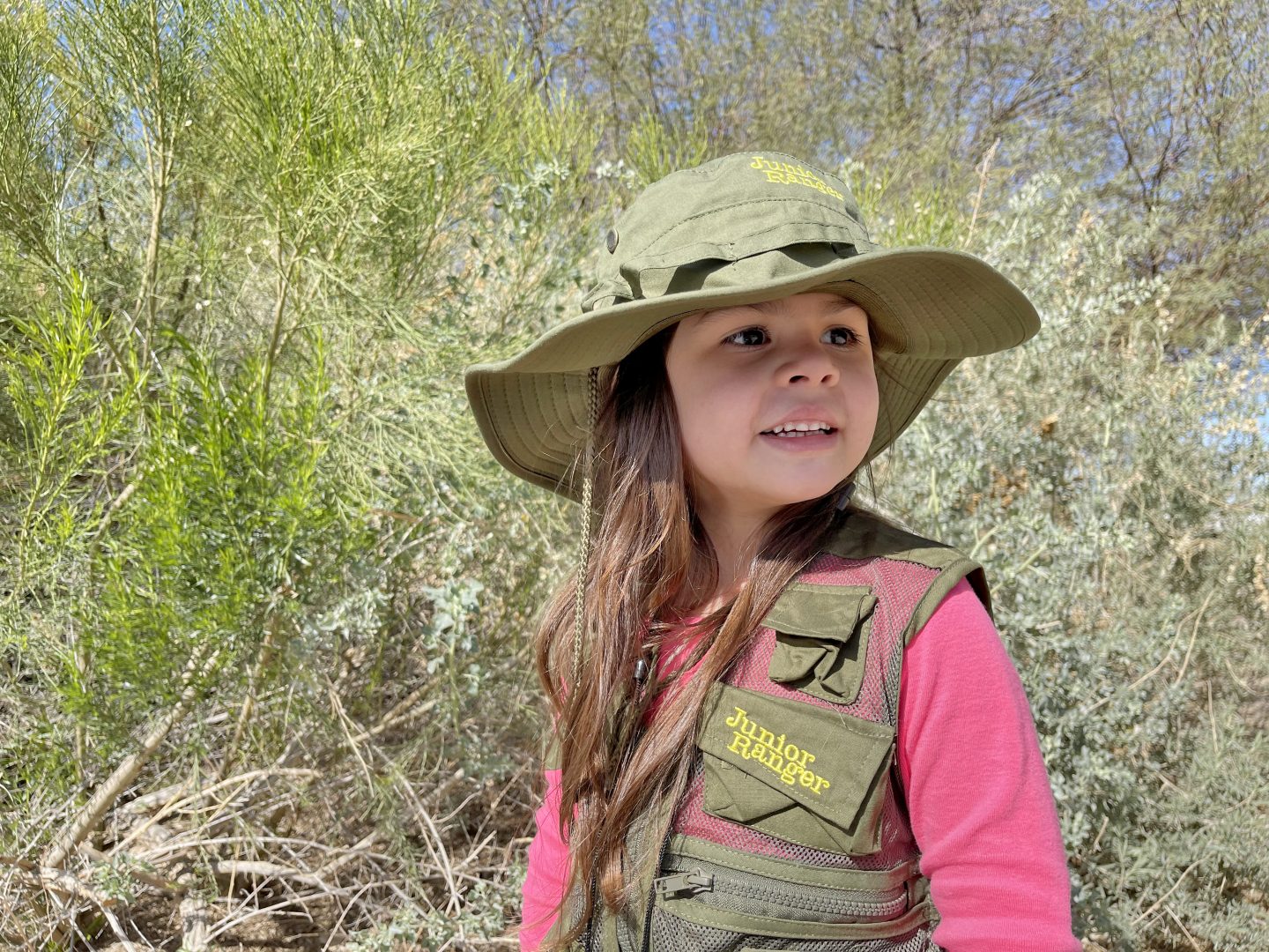 Child in Jr. Ranger gear