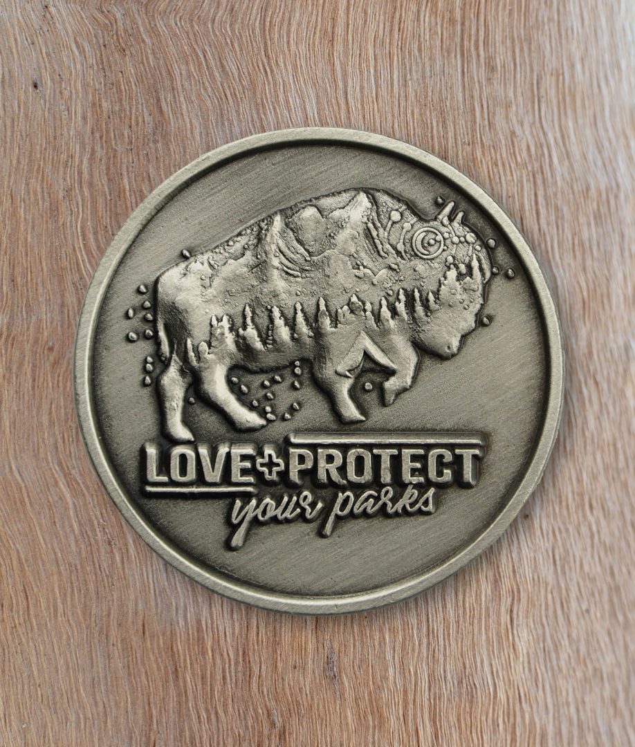 Love + Protect your parks coin