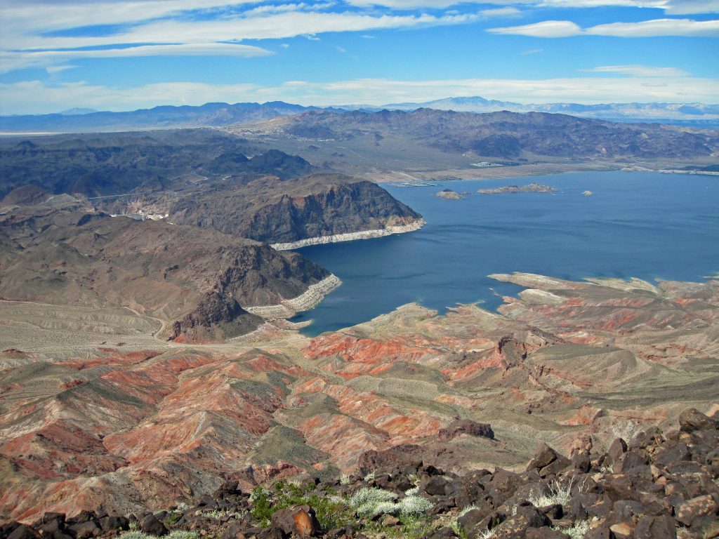 View of Boulder Basin, Lake Mead from Fortification Hill